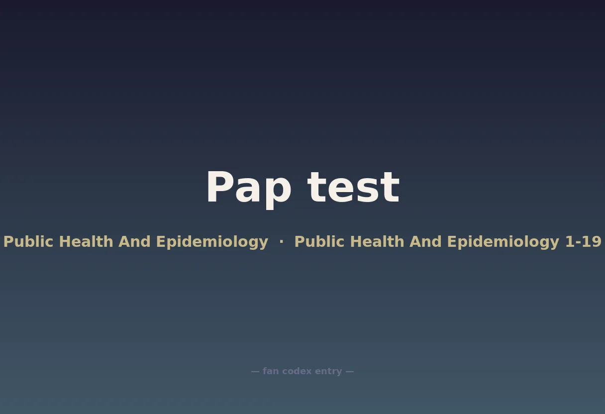 Pap test